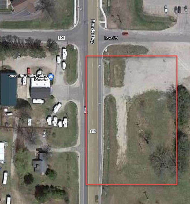 Rosiers Motel (Rosier Motel) - 2022 Aerial Now An Empty Lot (newer photo)